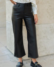 Faux Leather Culottes/Black - KC Dresses